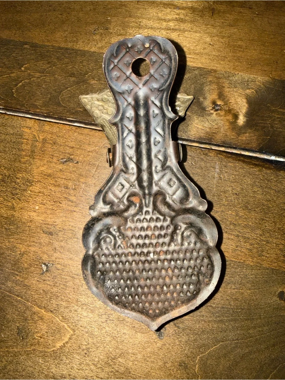 Antique Victorian Brass Lady’s Hand Paper Clip 5″ Desk / Letter Holder